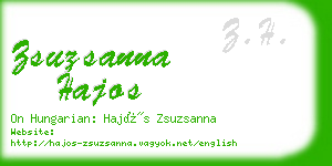 zsuzsanna hajos business card